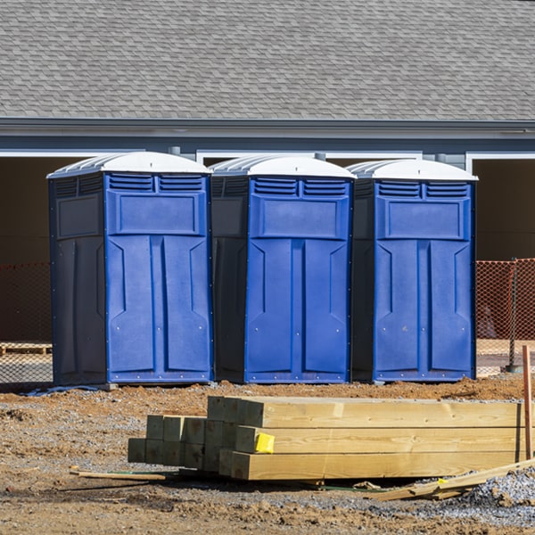 how do you dispose of waste after the portable toilets have been emptied in Dorton